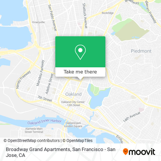 Mapa de Broadway Grand Apartments