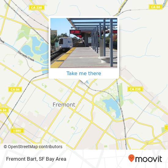 Fremont Bart map