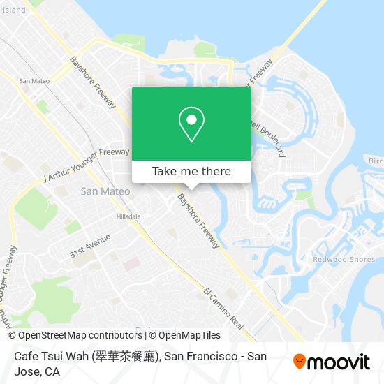 Mapa de Cafe Tsui Wah (翠華茶餐廳)