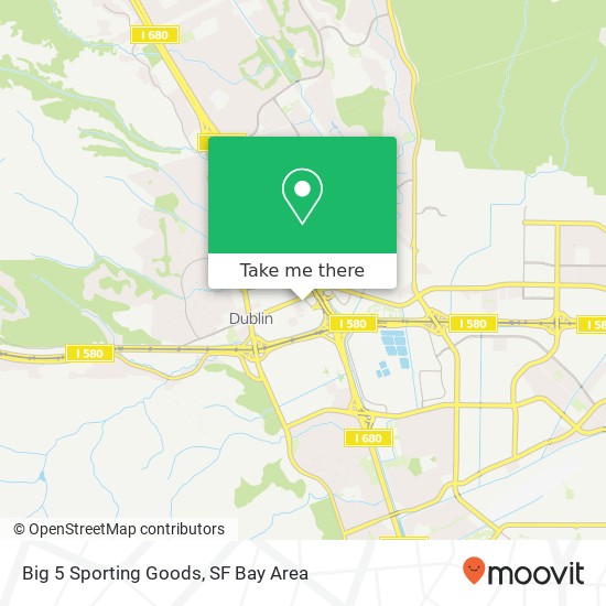 Mapa de Big 5 Sporting Goods