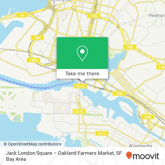 Mapa de Jack London Square – Oakland Farmers Market