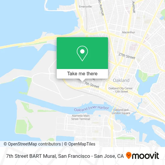 7th Street BART Mural map
