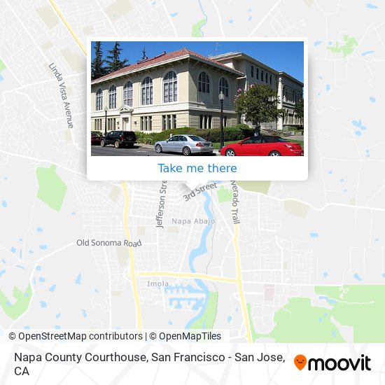 Napa County Courthouse map