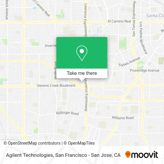 Mapa de Agilent Technologies