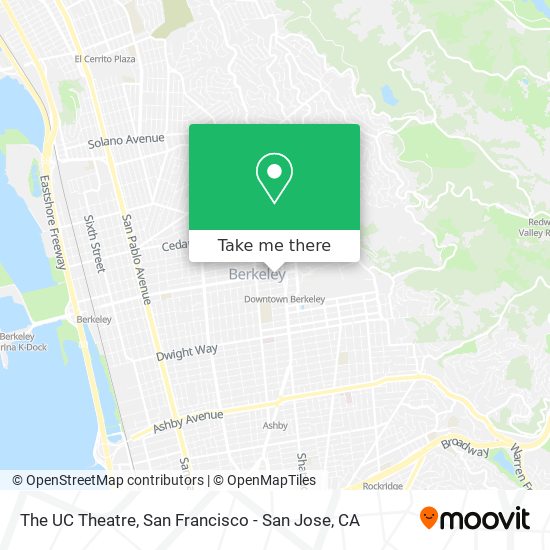 The UC Theatre map