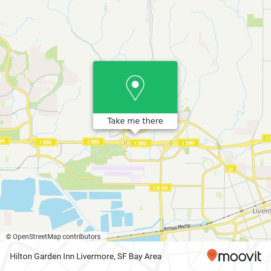 Hilton Garden Inn Livermore map