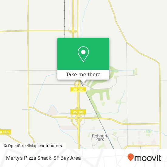 Marty's Pizza Shack map