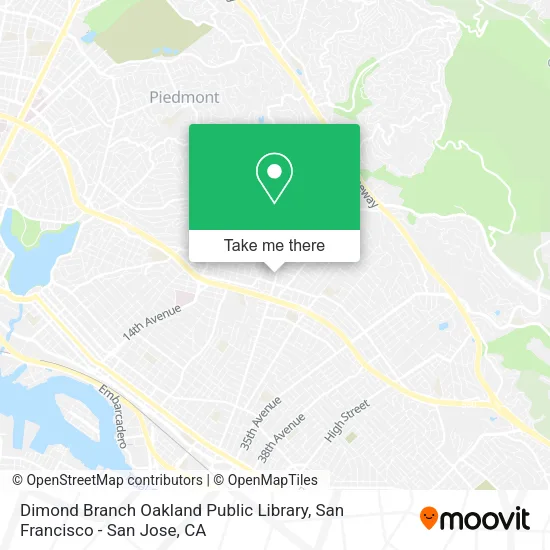 Dimond Branch Oakland Public Library map