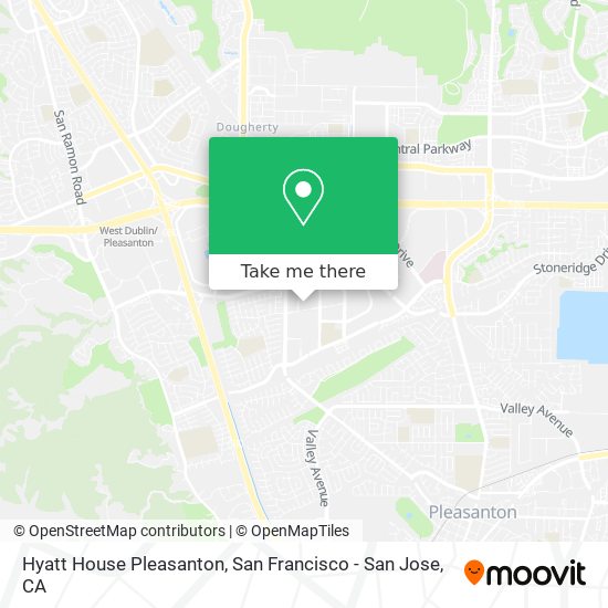 Hyatt House Pleasanton map