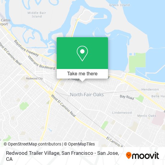 Mapa de Redwood Trailer Village