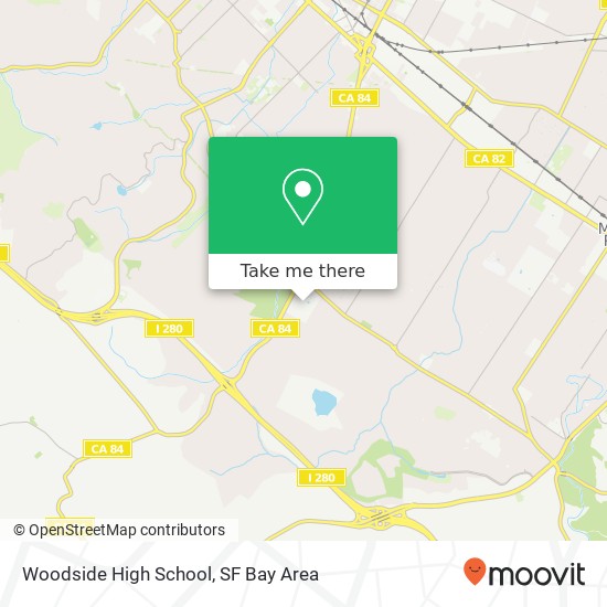 Woodside High School map
