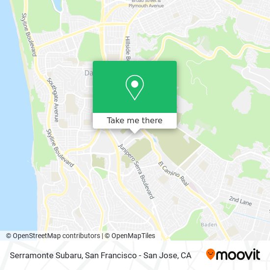 Serramonte Subaru map