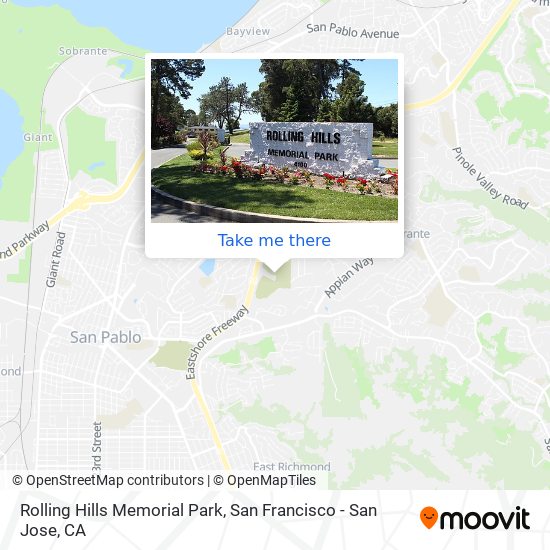 Rolling Hills Memorial Park map