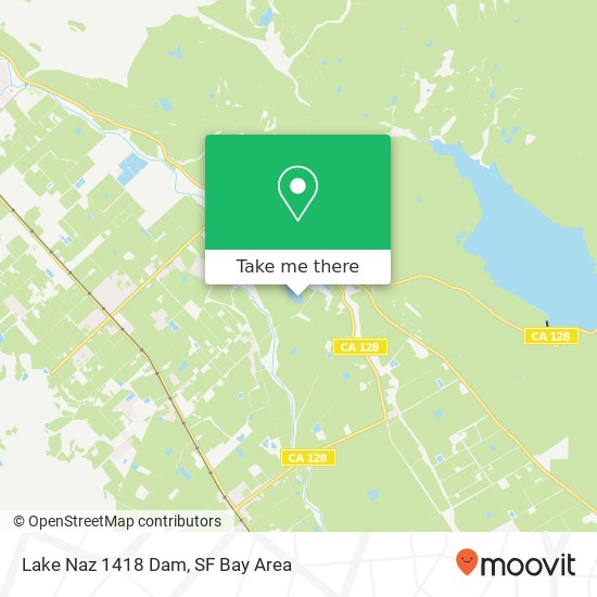 Mapa de Lake Naz 1418 Dam