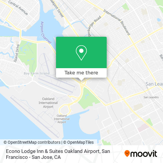 Econo Lodge Inn & Suites Oakland Airport map