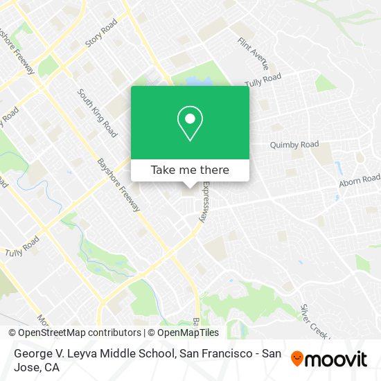 Mapa de George V. Leyva Middle School