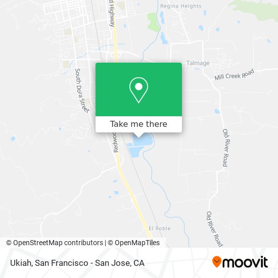 Ukiah map