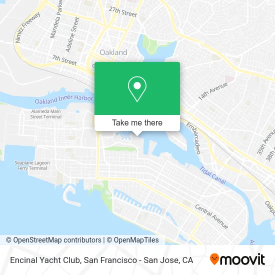 Encinal Yacht Club map