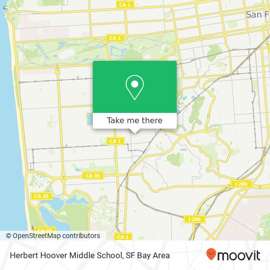 Herbert Hoover Middle School map