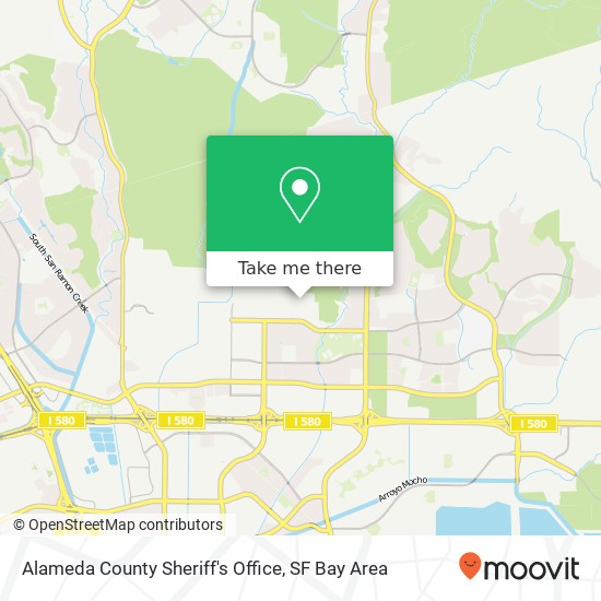 Mapa de Alameda County Sheriff's Office