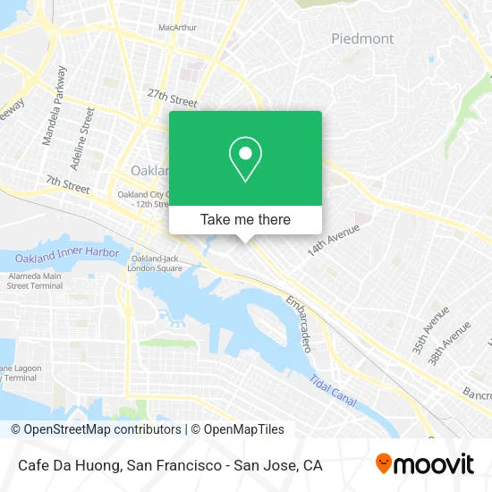 Cafe Da Huong map