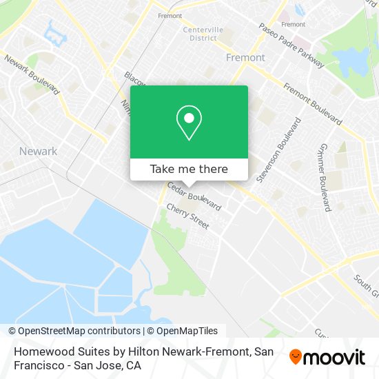 Homewood Suites by Hilton Newark-Fremont map