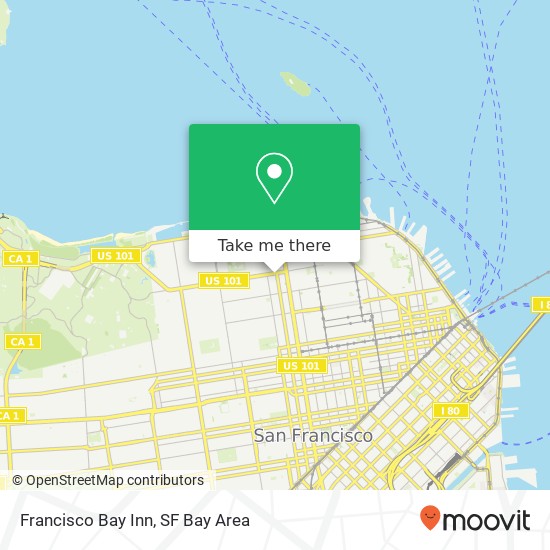 Mapa de Francisco Bay Inn