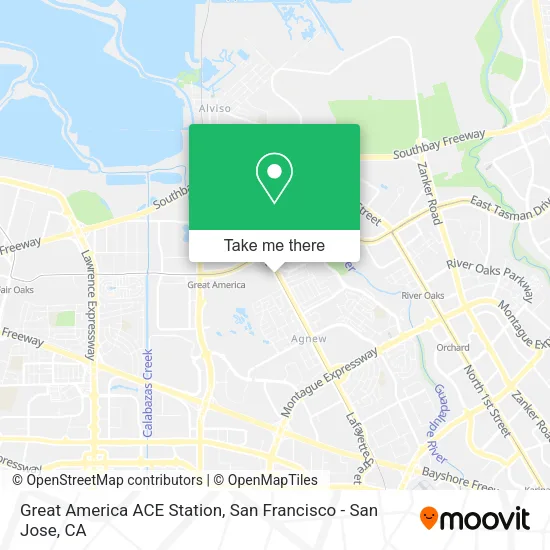 Mapa de Great America ACE Station