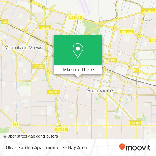 Olive Garden Apartments map