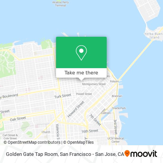 Golden Gate Tap Room map