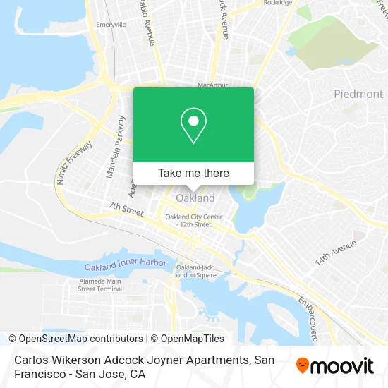 Mapa de Carlos Wikerson Adcock Joyner Apartments