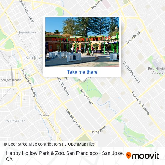 Happy Hollow Park & Zoo map