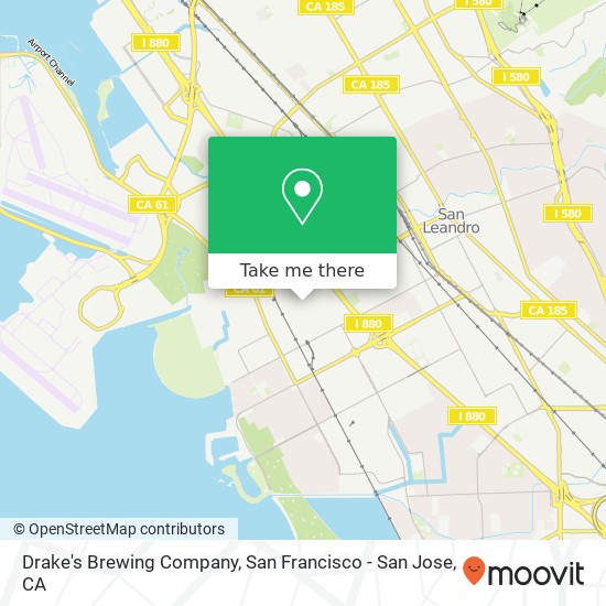 Mapa de Drake's Brewing Company