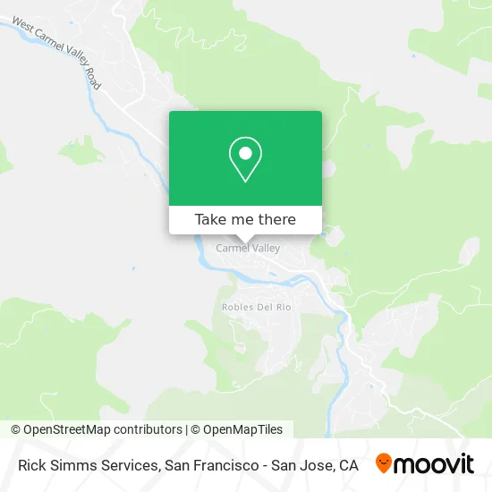 Rick Simms Services map