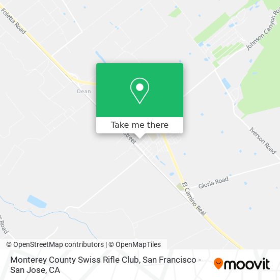Monterey County Swiss Rifle Club map