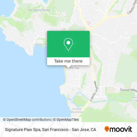 Signature Paw Spa map