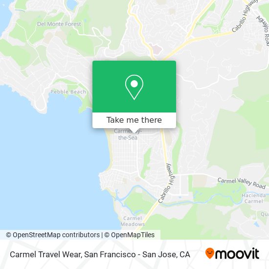 Carmel Travel Wear map