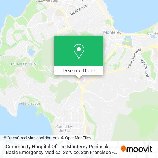 Mapa de Community Hospital Of The Monterey Peninsula - Basic Emergency Medical Service