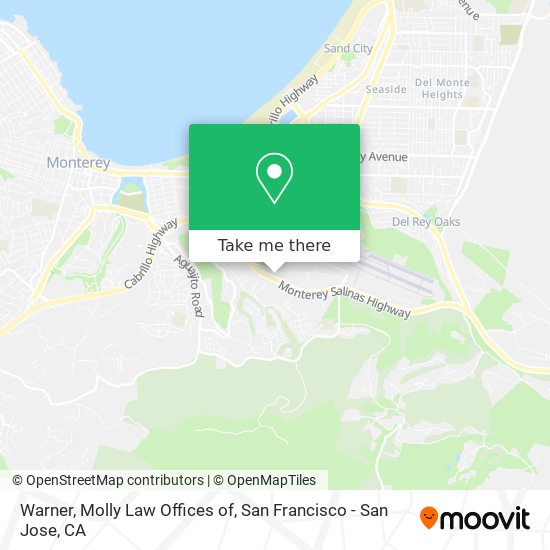 Warner, Molly Law Offices of map