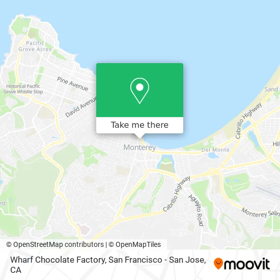 Wharf Chocolate Factory map