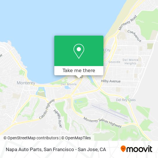 Mapa de Napa Auto Parts
