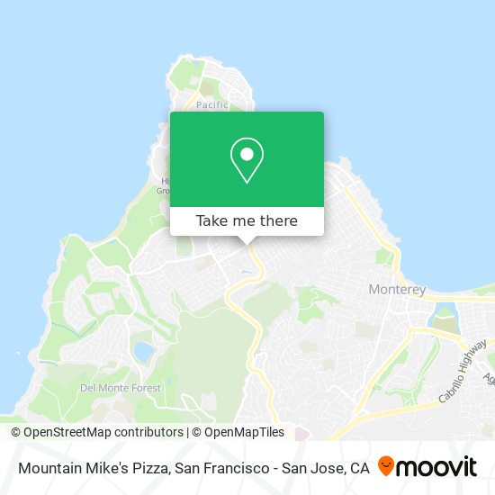 Mapa de Mountain Mike's Pizza