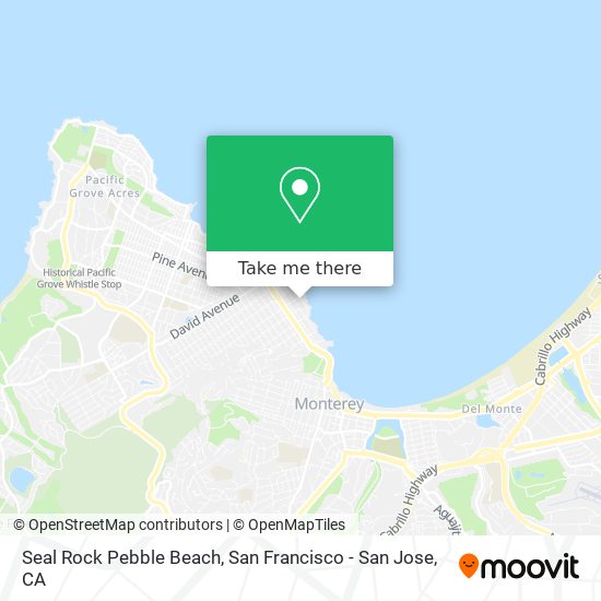 Seal Rock Pebble Beach map