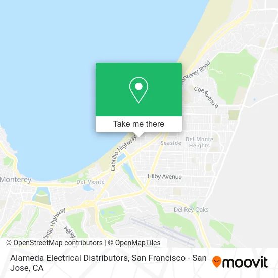 Alameda Electrical Distributors map