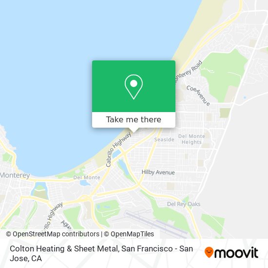 Mapa de Colton Heating & Sheet Metal