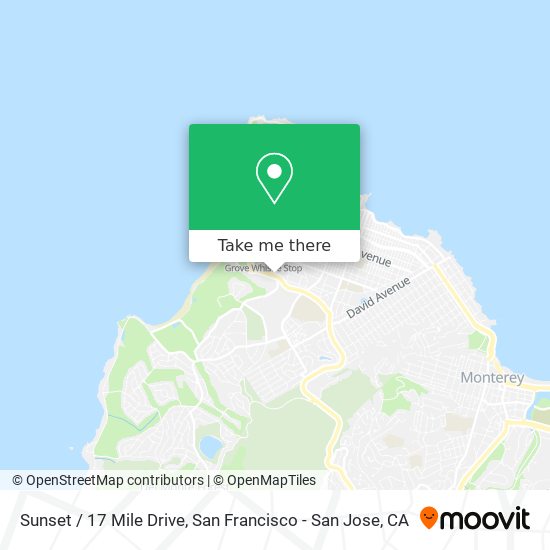 Sunset / 17 Mile Drive map