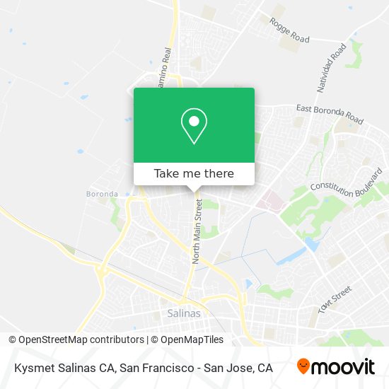 Kysmet Salinas CA map