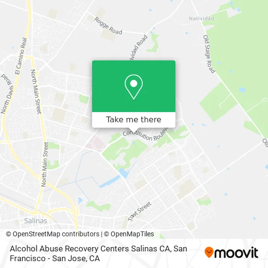 Alcohol Abuse Recovery Centers Salinas CA map