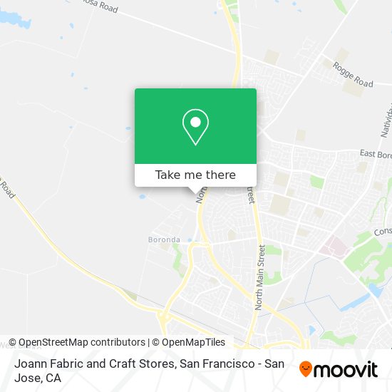 Joann Fabric and Craft Stores map