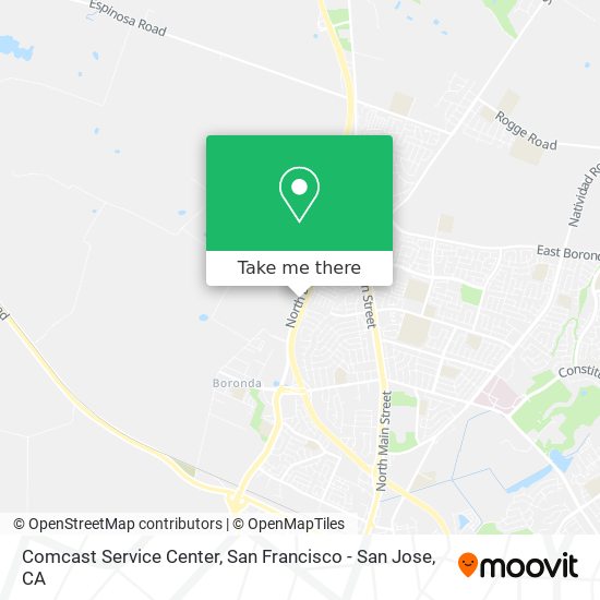 Comcast Service Center map